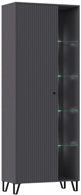 Модульная гостиная Оливия, композиция 3 (Графит, Графит глянец)