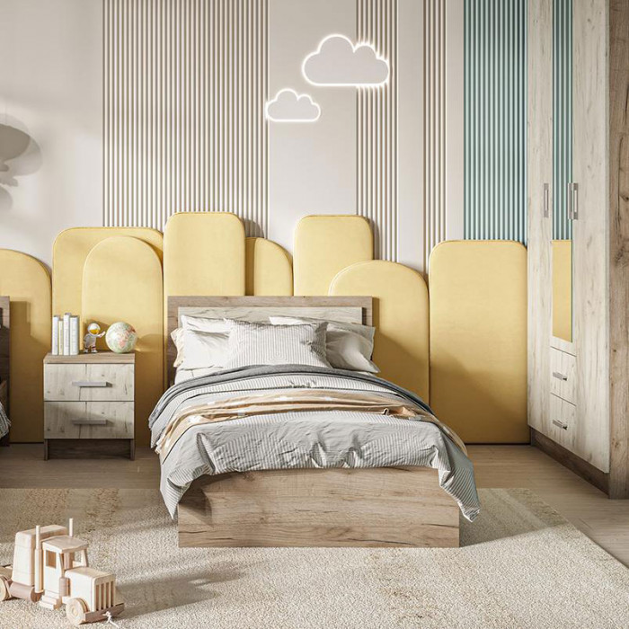 ГАРМОНИЯ КР 603 кровать (0,952х0,7х2,032) шимо темный/шимо светлый