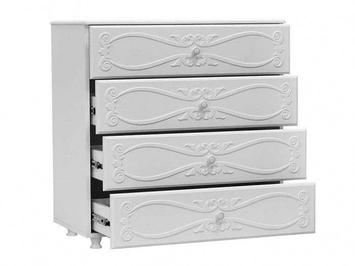 Спальня Италия-6 мягкая спинка белое дерево