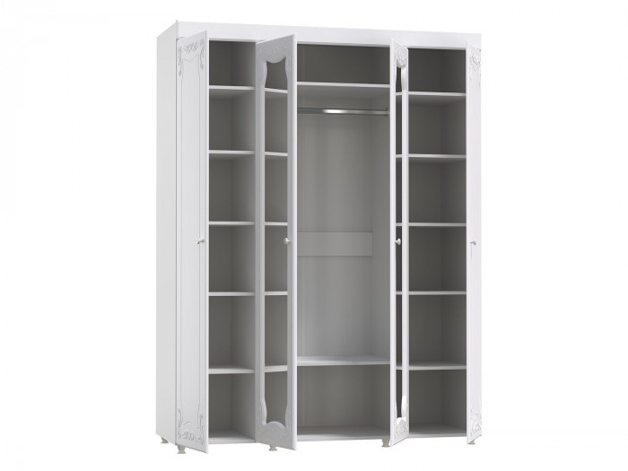 Спальня Италия-6 мягкая спинка белое дерево