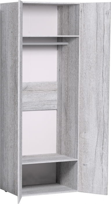 Шкаф для одежды с зеркалом Neo 54, дуб шавиниган