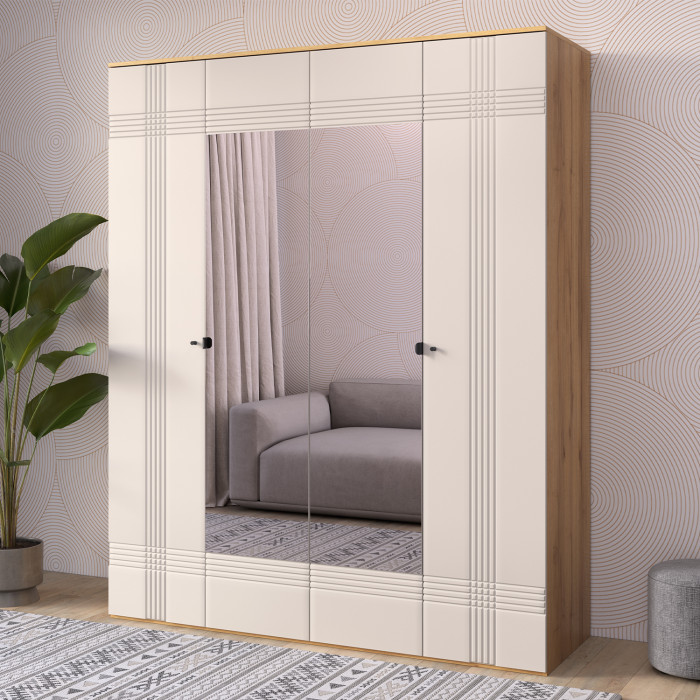 Шкаф распашной четырехдверный Вега Саксония