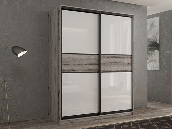 Шкаф-купе Кааппи 11 Эвок Окаменелый 120х45х230 см
