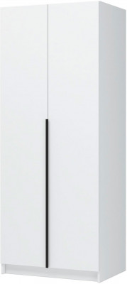 Лион ШК-01 Шкаф 2-х створчатый (800х2000х550) Белый/Белый