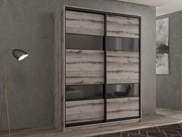 Шкаф-купе Кааппи 7 Эвок Окаменелый 120х60х230 см