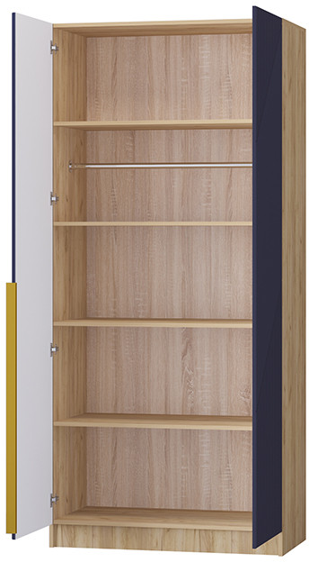 Шкаф Авис 1,0, Крафт золотой/Сапфир