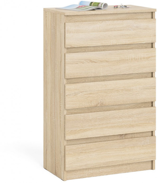 Мори Комод МК700.5, цвет дуб сонома, ШхГхВ 70,4х41х114 см.