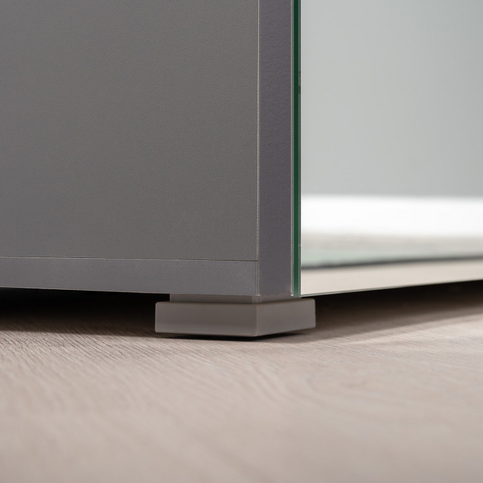 Октава Прихожая 23, серый графит/дуб крафт золотой/фасады МДФ серый графит