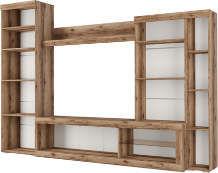 Гостиная Бастон, делано/Черный глянец