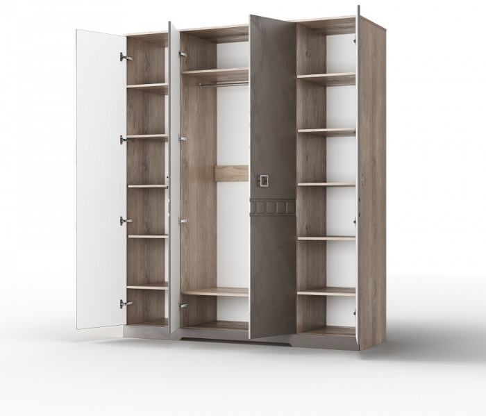 Модульная спальня "Римини" - Дуб мадура/Перламутр тауп