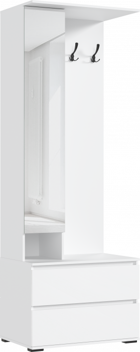 Норд Прихожая, композиция №2, Белый глянец/Белый