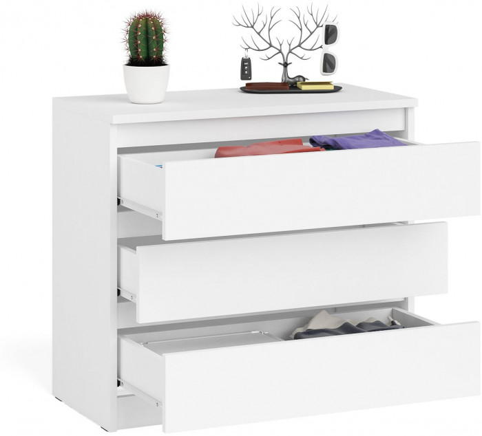 Мори Комод МК800.1, цвет белый, ШхГхВ 80,4х41х73 см.