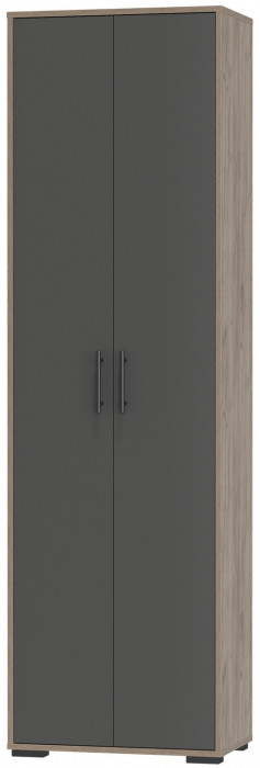 Прихожая 2-3430дкт/граф Домино - Шкаф для одежды, дуб крафт табачный/графит